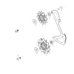 Pulleyhjul og Cage kit SRAM Eagle X01 12 speed Sort - 11.7518.078.010